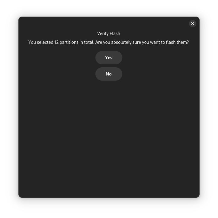 A screenshot of the Verify Flash Page.